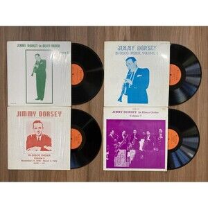 Jimmy Dorsey Vinyl LP Lot / Set of 4 (1970s) In Disco Order Volume 1, 6, 7, & 8
